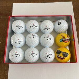 Golf Balls Dozen Callaway and Emoji